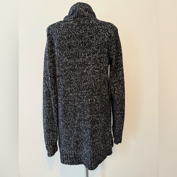 Merona Black and Gray Open-front Cardigan Sweater - Picture 4 of 7